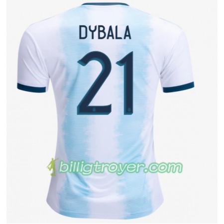 Billige Fotballdrakter Argentina Paulo Dybala 21 Hjemmedraktsett Copa América 2019 Kortermet